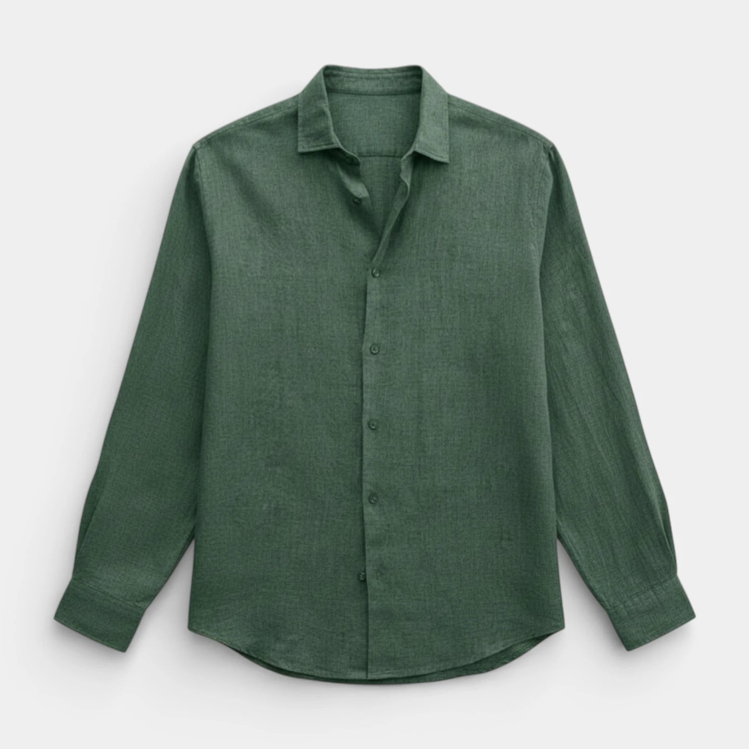 Button-Up Long Sleeve Shirt Regular Fit for Men