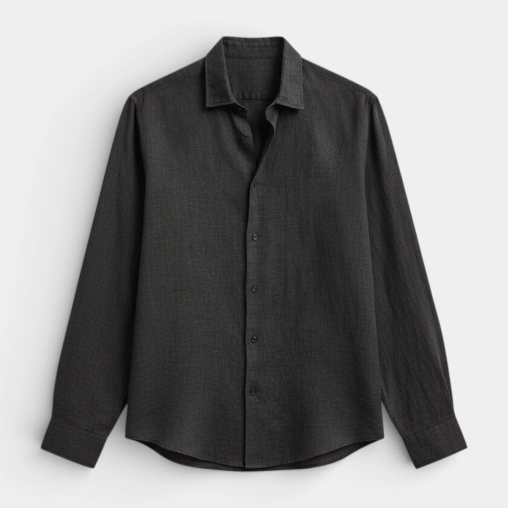 Button-Up Long Sleeve Shirt Regular Fit for Men