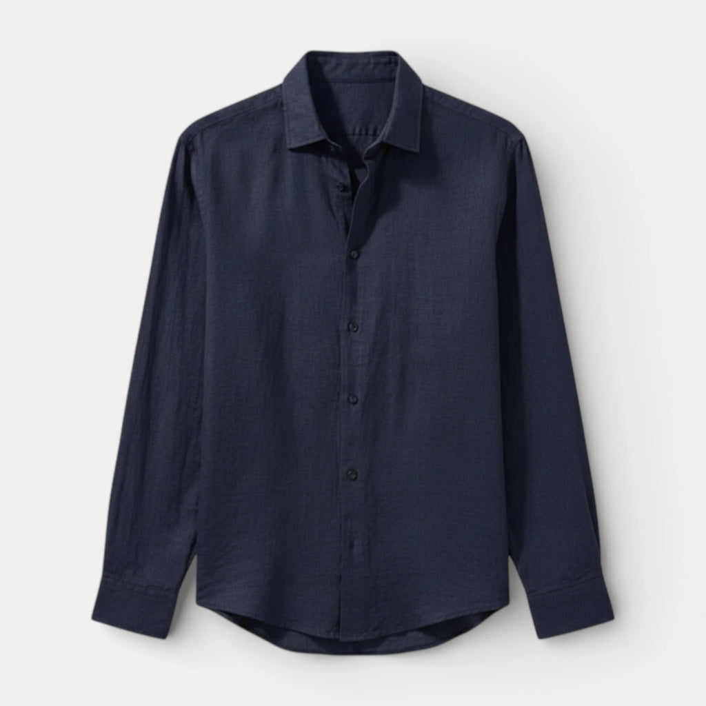 Button-Up Long Sleeve Shirt Regular Fit for Men