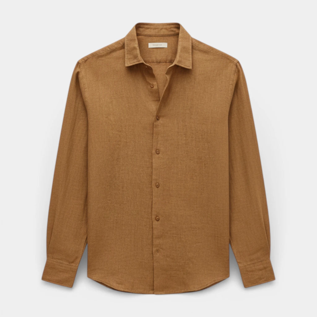 Button-Up Long Sleeve Shirt Regular Fit for Men