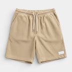 Corduroy Drawstring Shorts Elastic Waist Relaxed Fit for Men