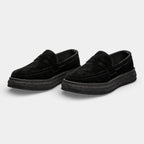Penny Loafer Slip-On Shoes Round Toe Thick Sole for Men