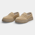 Penny Loafer Slip-On Shoes Round Toe Thick Sole for Men