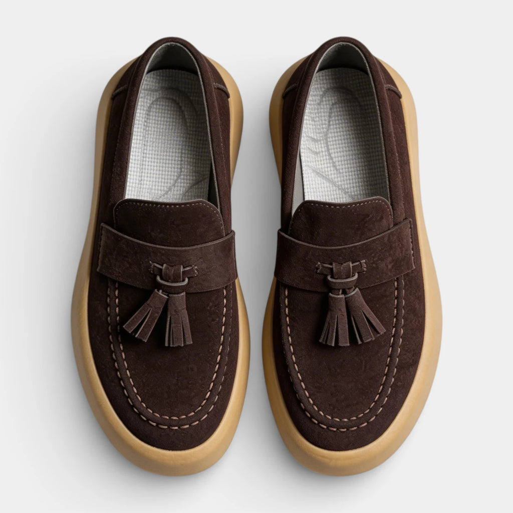Tassel Penny Loafers Thick Sole Slip-On for Men