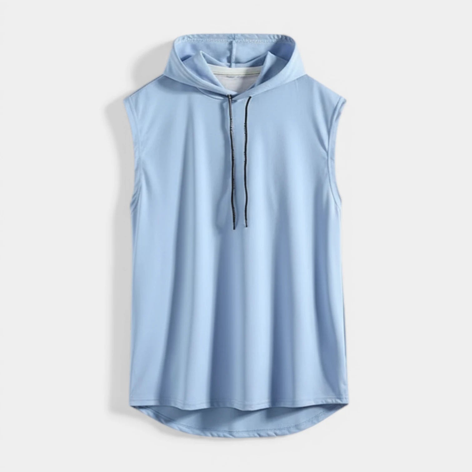 Sleeveless Drawstring Hooded Pullover Relaxed Fit for Men