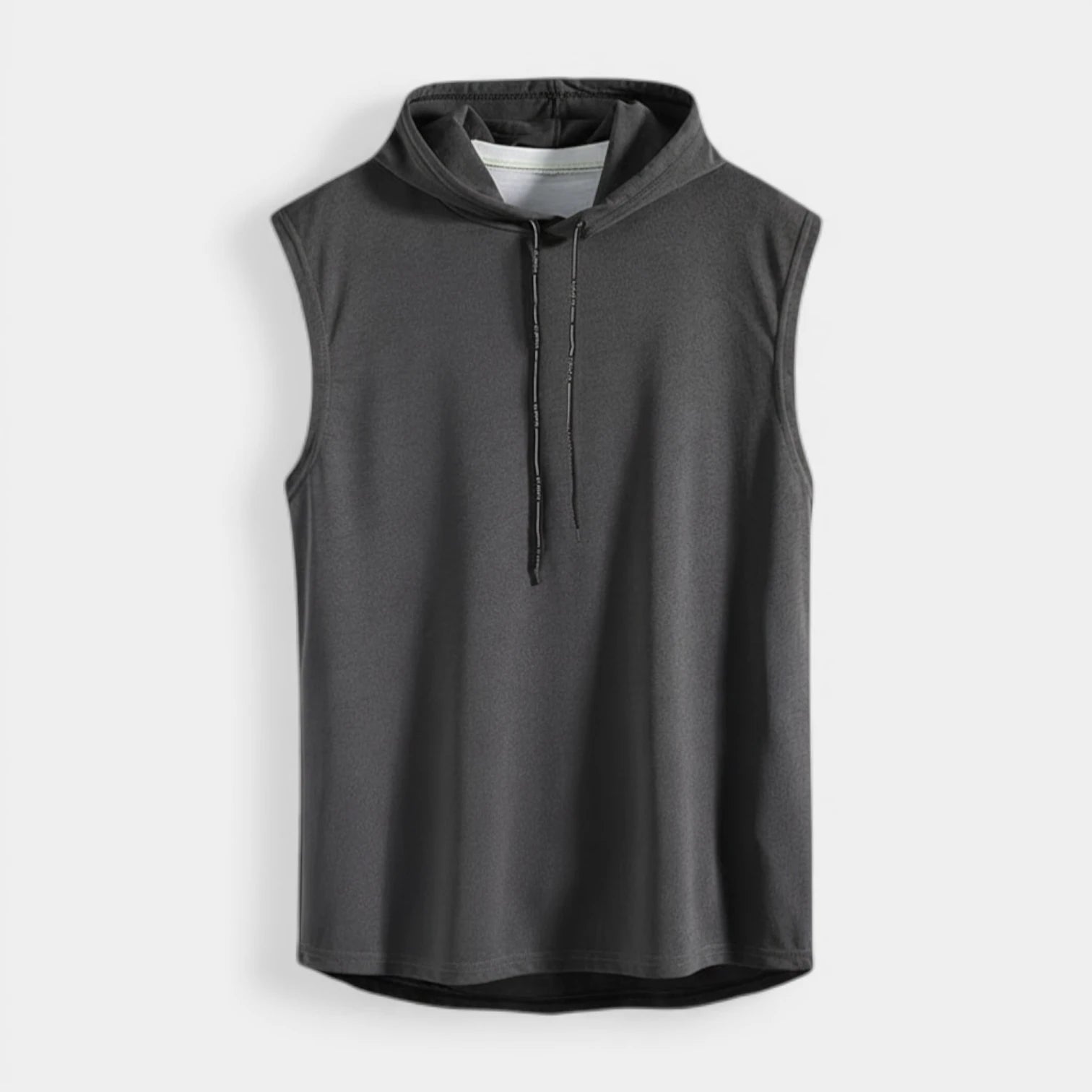 Sleeveless Drawstring Hooded Pullover Relaxed Fit for Men
