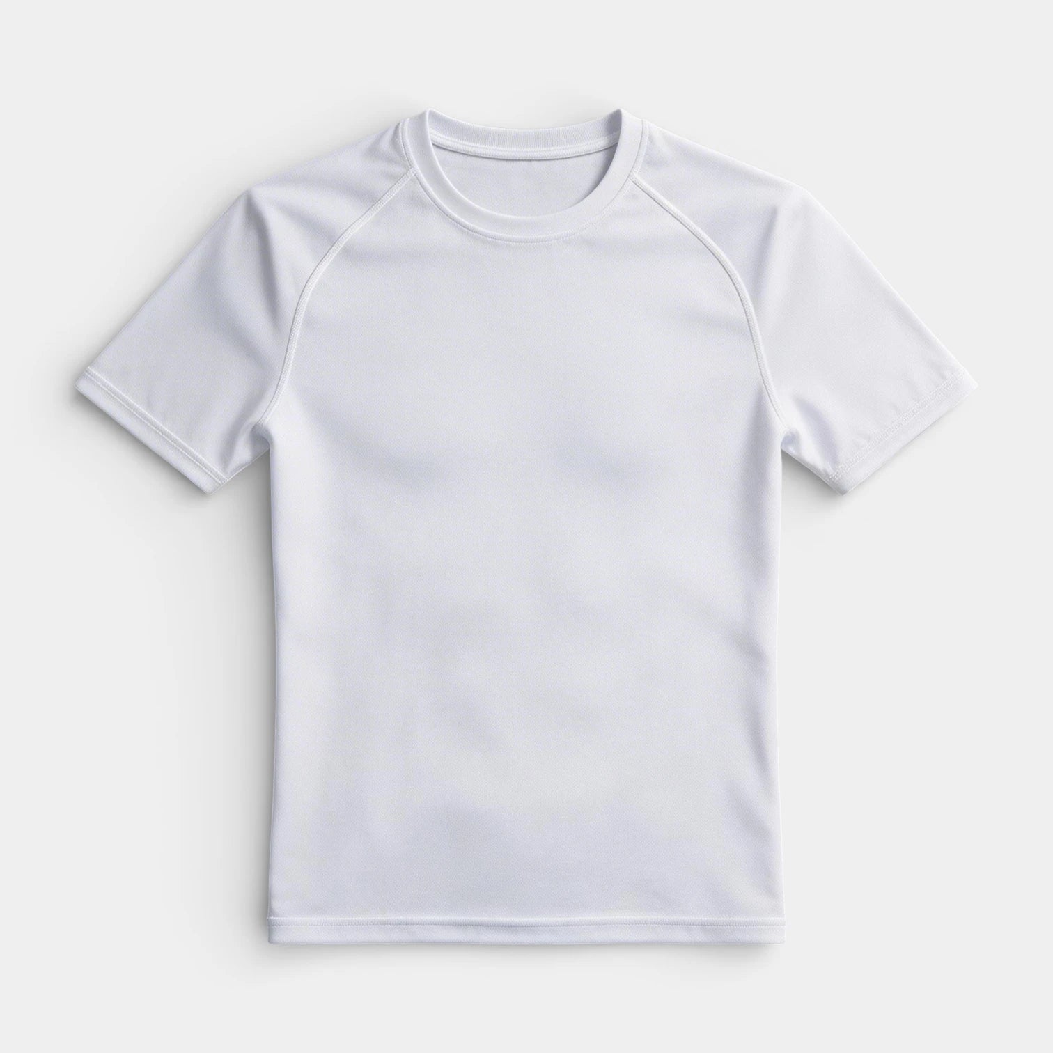 Crew Neck Athletic T-Shirt Contrast Panel for Men