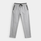 Athletic Drawstring Tapered Pants Zip Pockets for Men