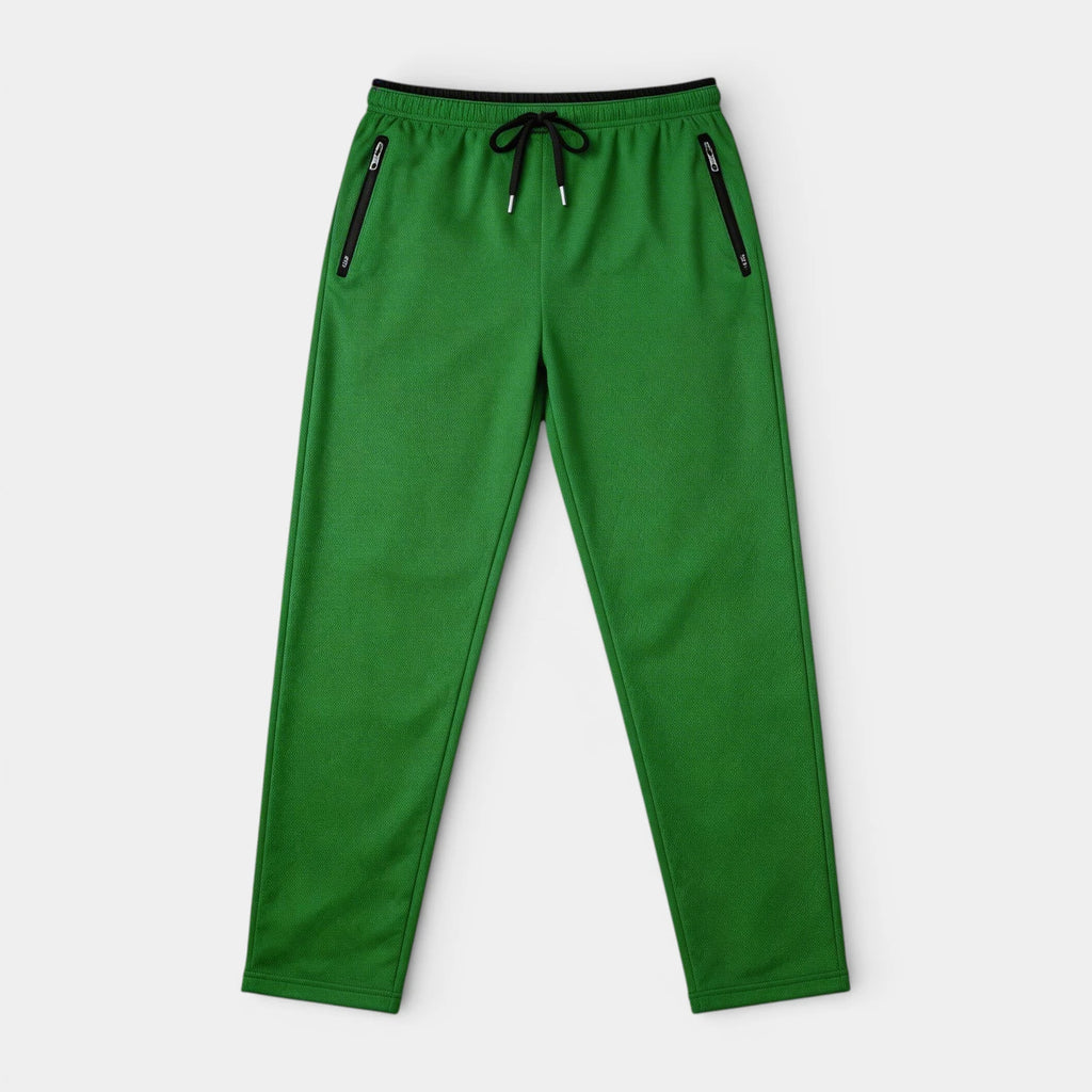 Athletic Drawstring Tapered Pants Zip Pockets for Men