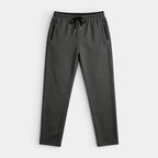 Athletic Drawstring Tapered Pants Zip Pockets for Men