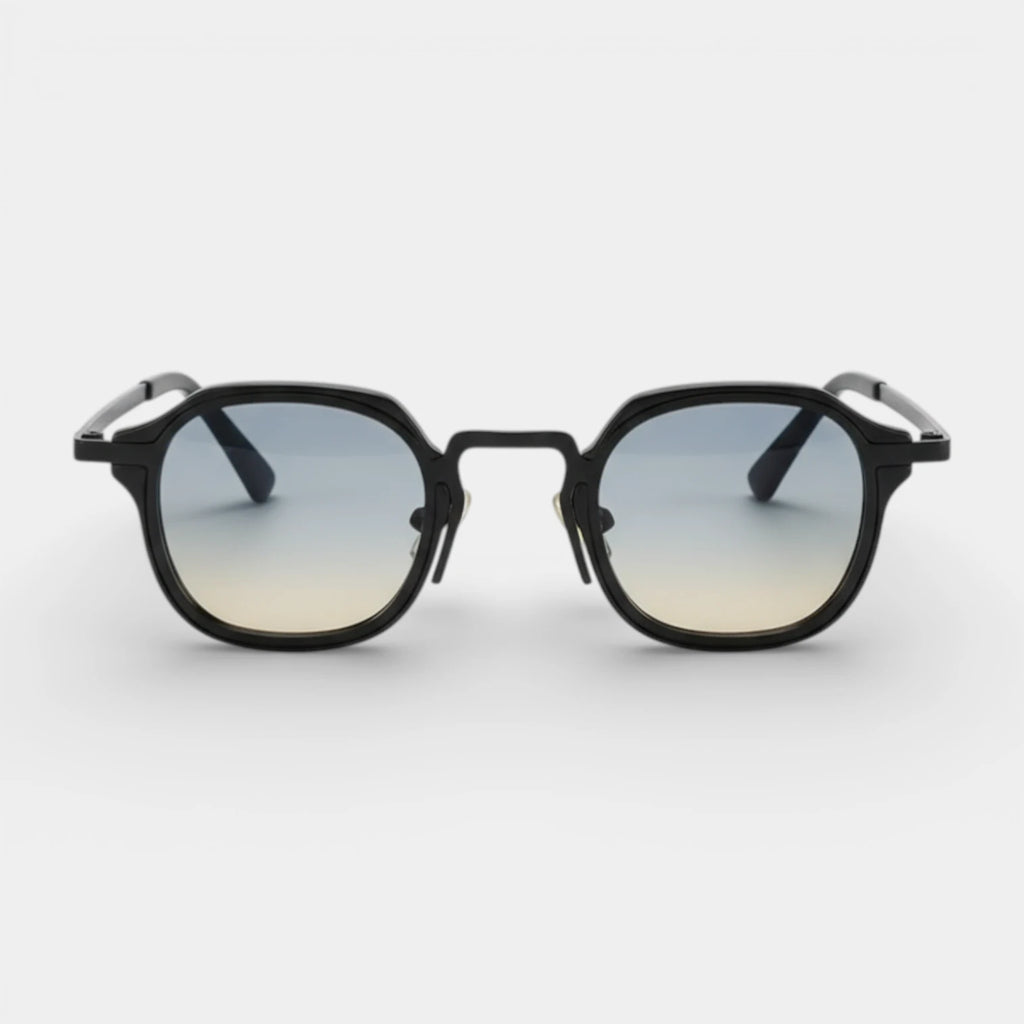 Round Metal Frame Sunglasses Tinted Lenses for Men