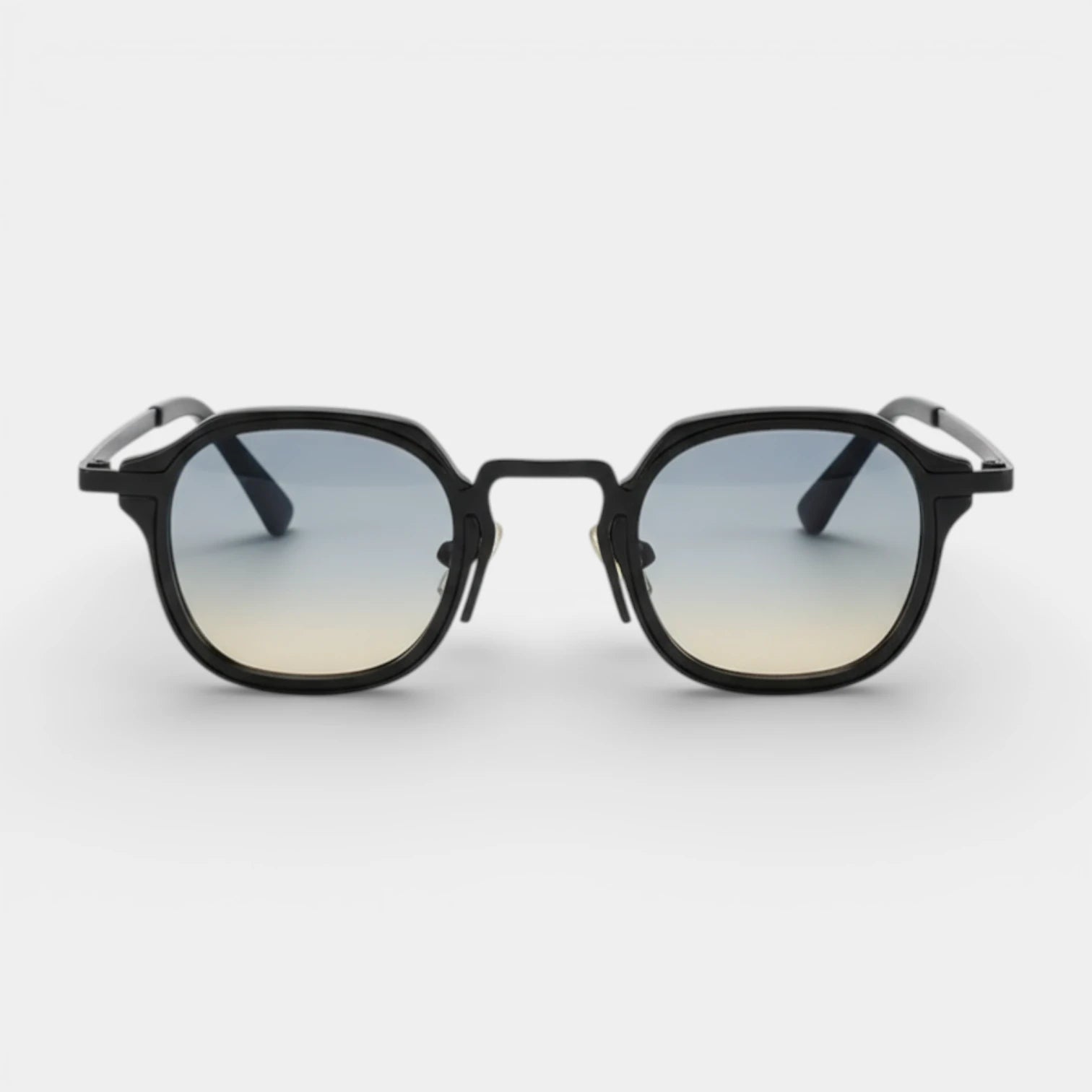 Round Metal Frame Sunglasses Tinted Lenses for Men