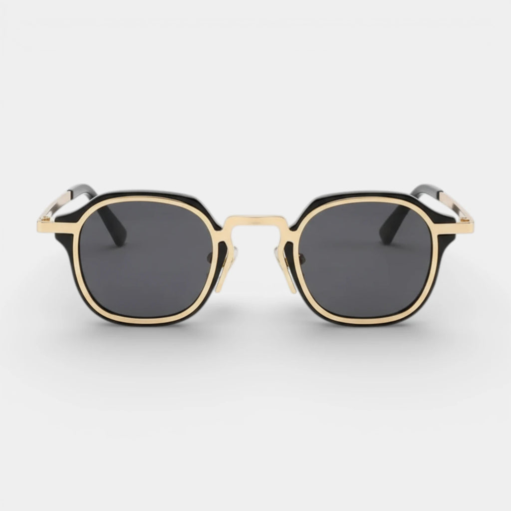 Round Metal Frame Sunglasses Tinted Lenses for Men