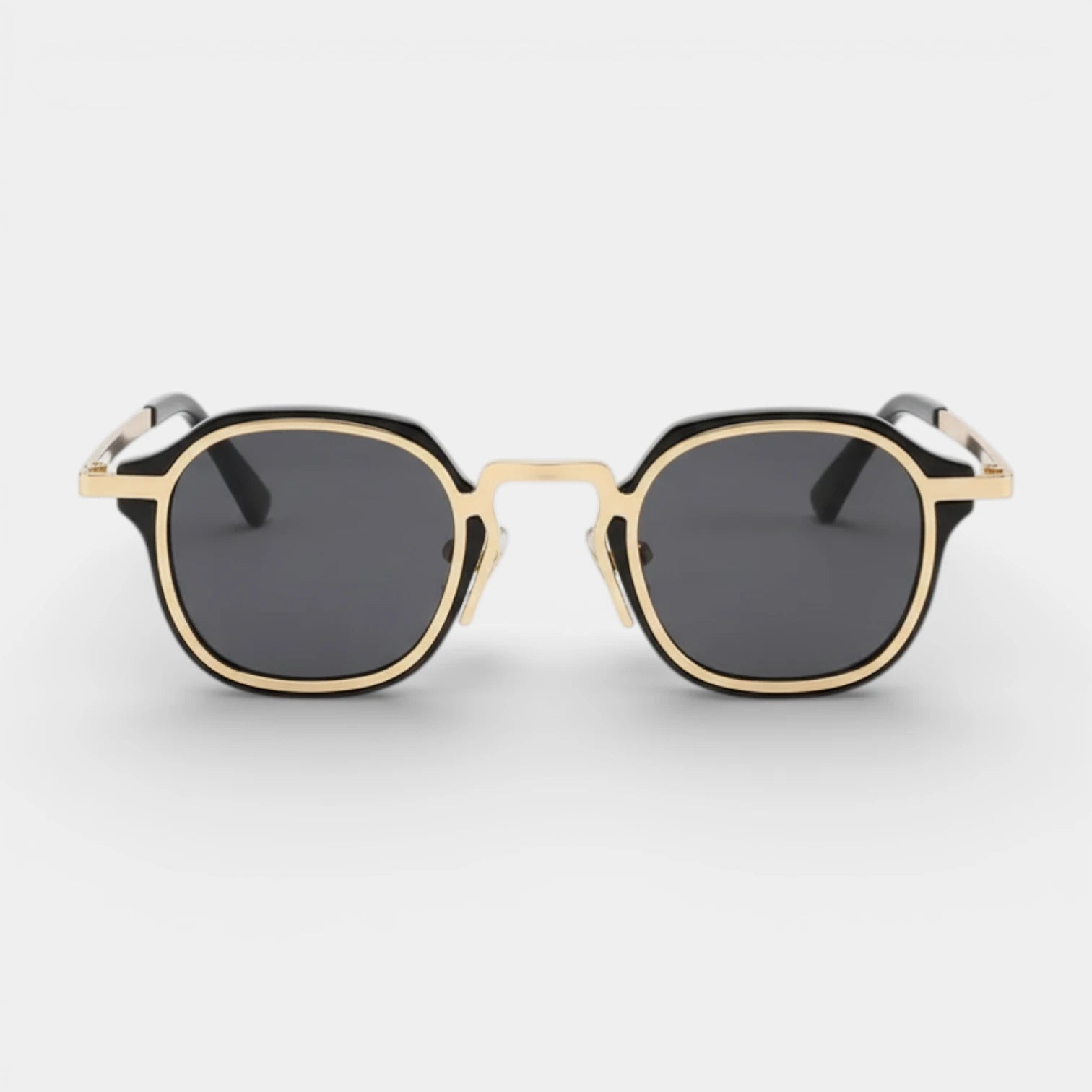 Round Metal Frame Sunglasses Tinted Lenses for Men