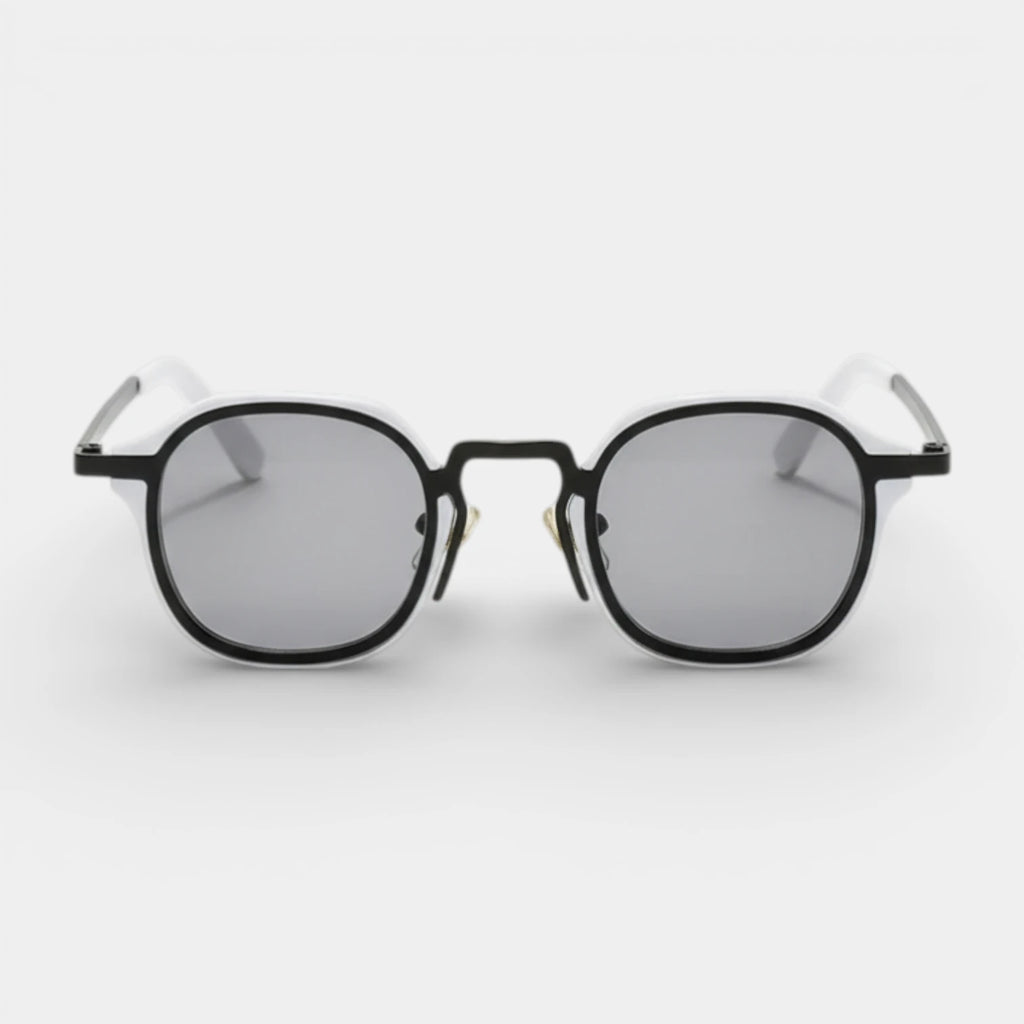 Round Metal Frame Sunglasses Tinted Lenses for Men