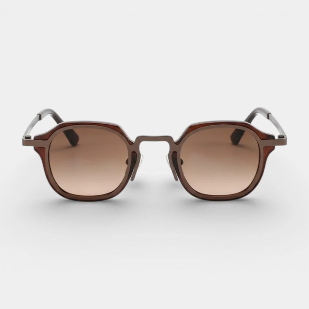 Round Metal Frame Sunglasses Tinted Lenses for Men