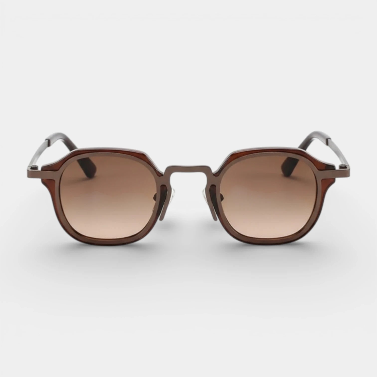 Round Metal Frame Sunglasses Tinted Lenses for Men