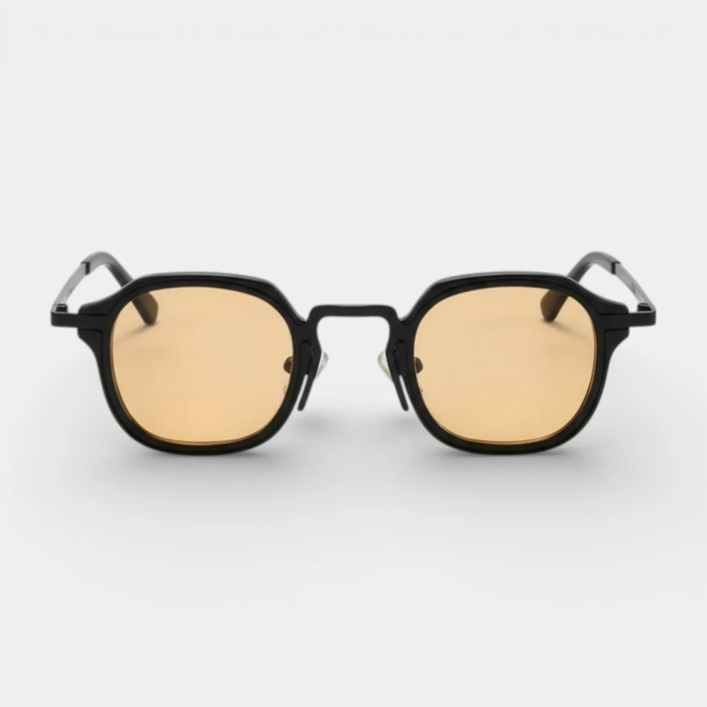 Round Metal Frame Sunglasses Tinted Lenses for Men
