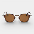 Round Metal Frame Sunglasses Tinted Lenses for Men