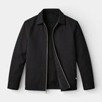 Polo Collar Zip-Up Jacket Regular Fit for Men