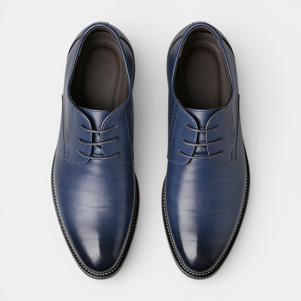 Lace-Up Derby Dress Shoes Smooth Toe for Men