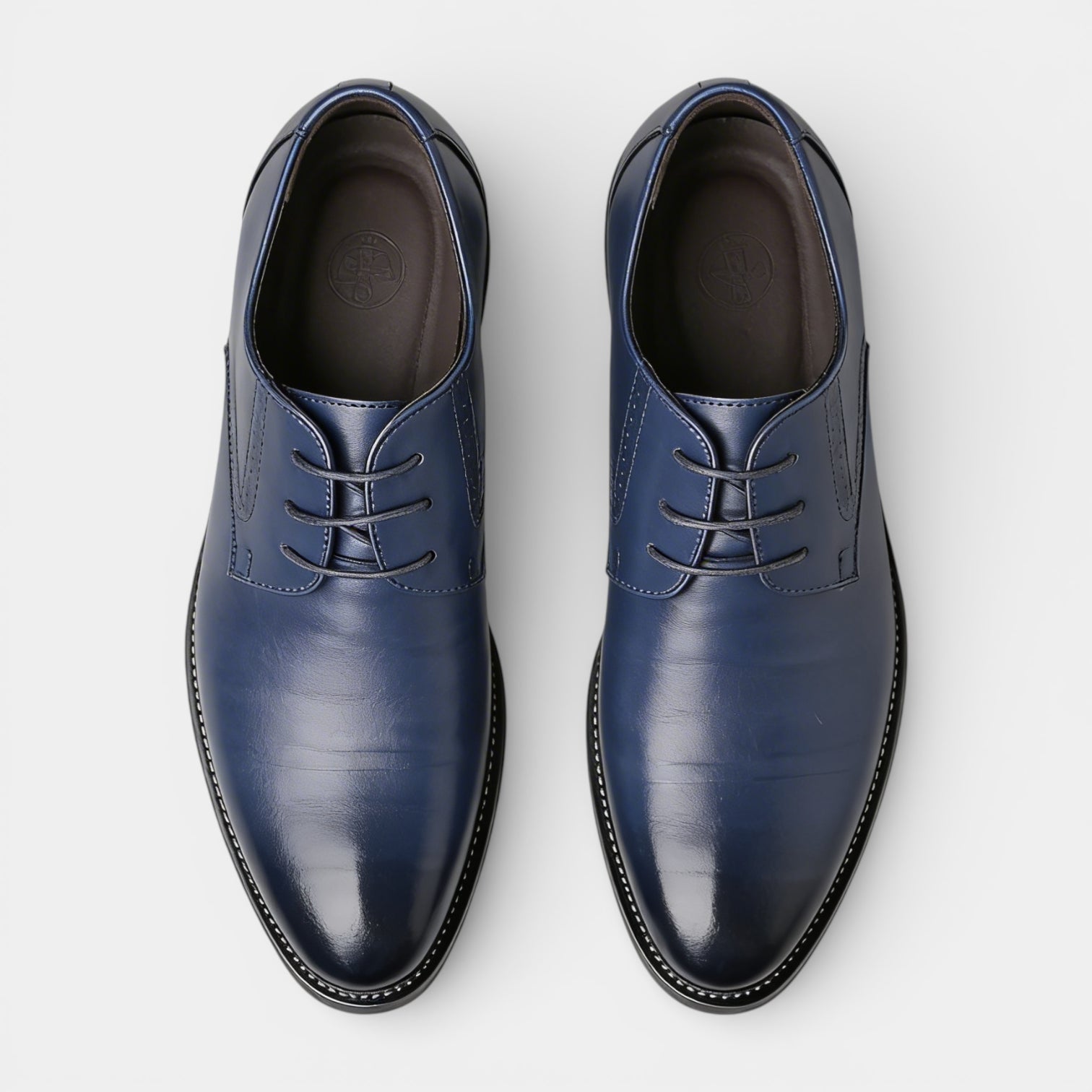 Lace-Up Derby Dress Shoes Smooth Toe for Men