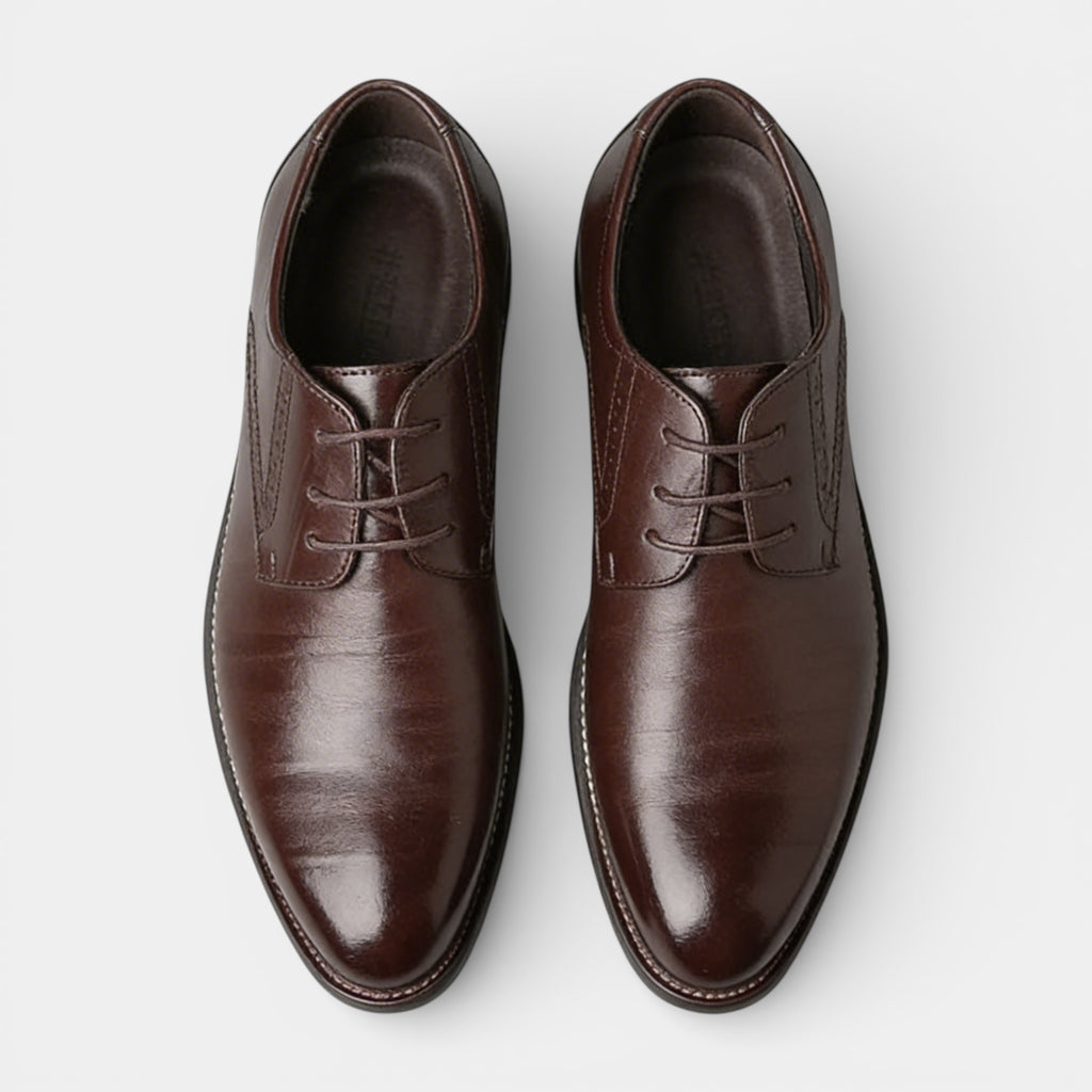 Lace-Up Derby Dress Shoes Smooth Toe for Men