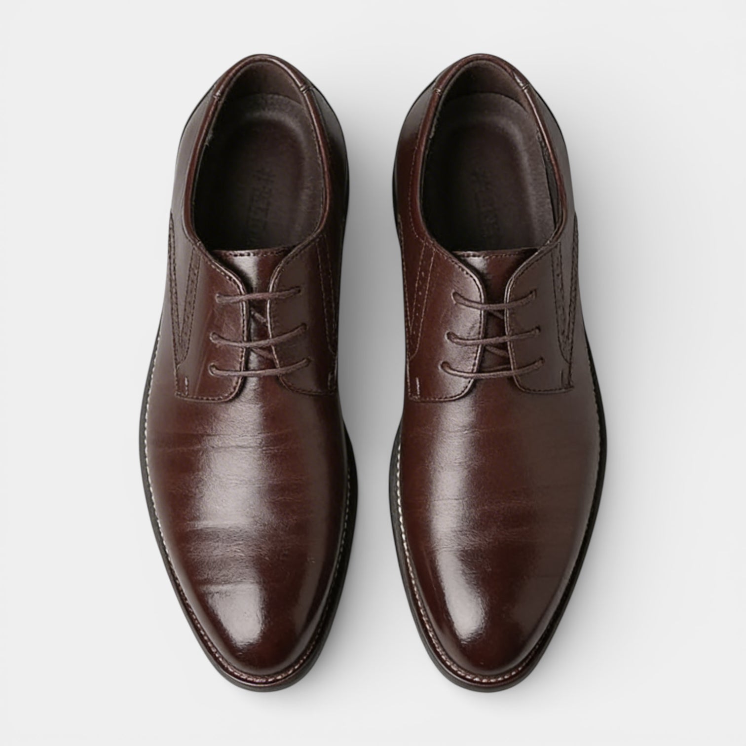 Lace-Up Derby Dress Shoes Smooth Toe for Men