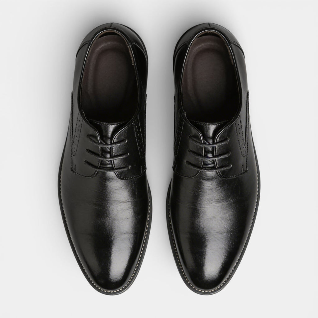 Lace-Up Derby Dress Shoes Smooth Toe for Men