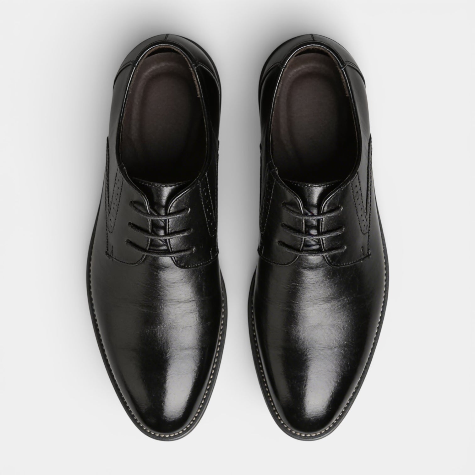 Lace-Up Derby Dress Shoes Smooth Toe for Men