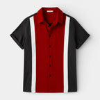 Short Sleeve Camp Collar Button-Up Shirt for Men