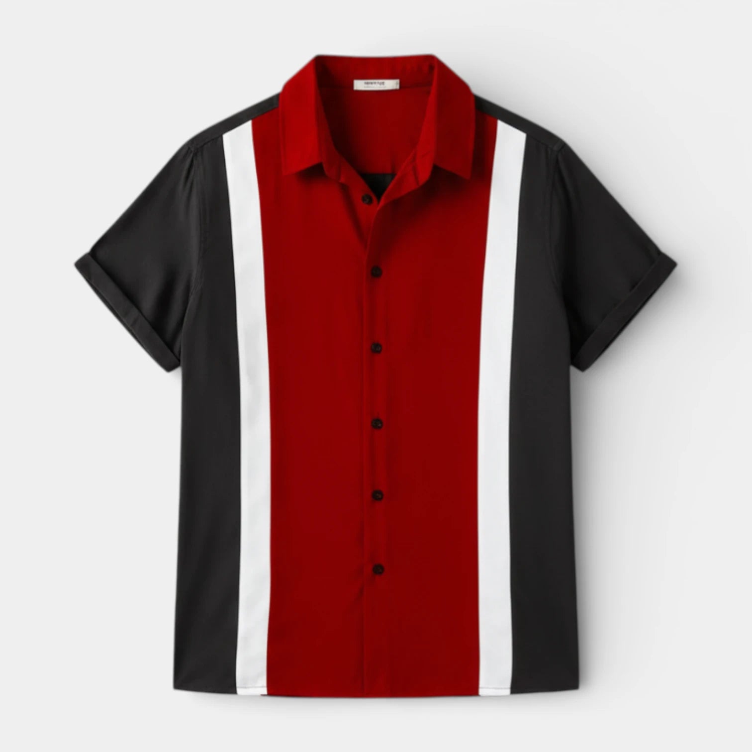 Short Sleeve Camp Collar Button-Up Shirt for Men