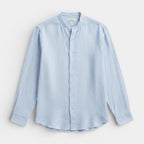 Button-Up Stand Collar Shirt Regular Fit for Men