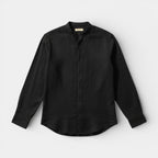 Button-Up Stand Collar Shirt Regular Fit for Men