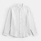 Button-Up Stand Collar Shirt Regular Fit for Men