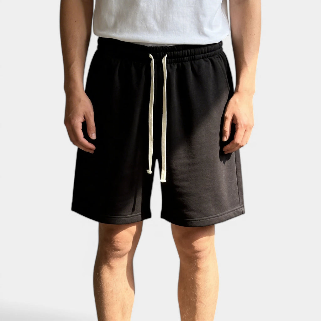 Elastic Waist Drawstring Shorts Regular Fit for Men