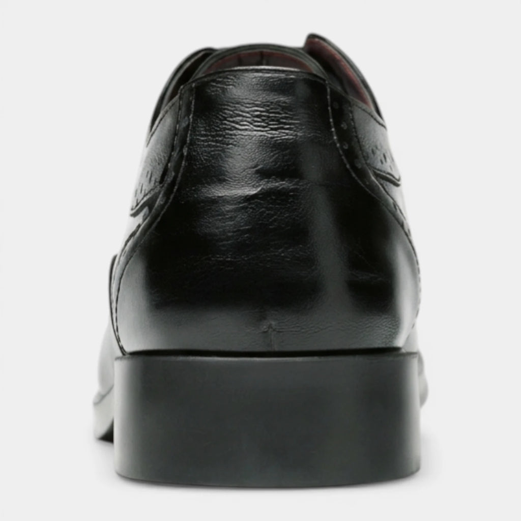 Wingtip Brogue Dress Shoes Lace-Up Perforated for Men