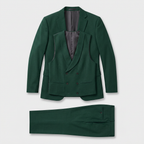 3-Piece Suit Set Single-Breasted Blazer Double-Breasted Vest for Men