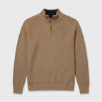 Half-Zip Knitted Jumper Stand Collar Slim Fit for Men