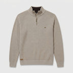 Half-Zip Knitted Jumper Stand Collar Slim Fit for Men