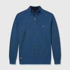Half-Zip Knitted Jumper Stand Collar Slim Fit for Men