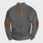 High Collar Knit Pullover Sweater Lightweight for Men