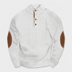 High Collar Knit Pullover Sweater Lightweight for Men