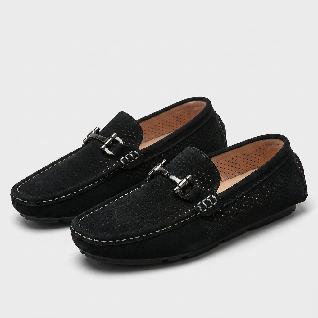 Breathable Leather Loafers Slip-On for Men