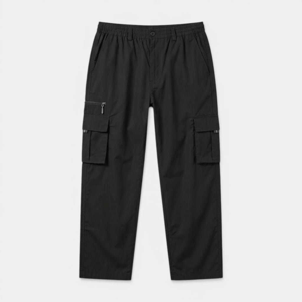 Cargo Pants Regular Fit Button Waist Multi Pocket for Men