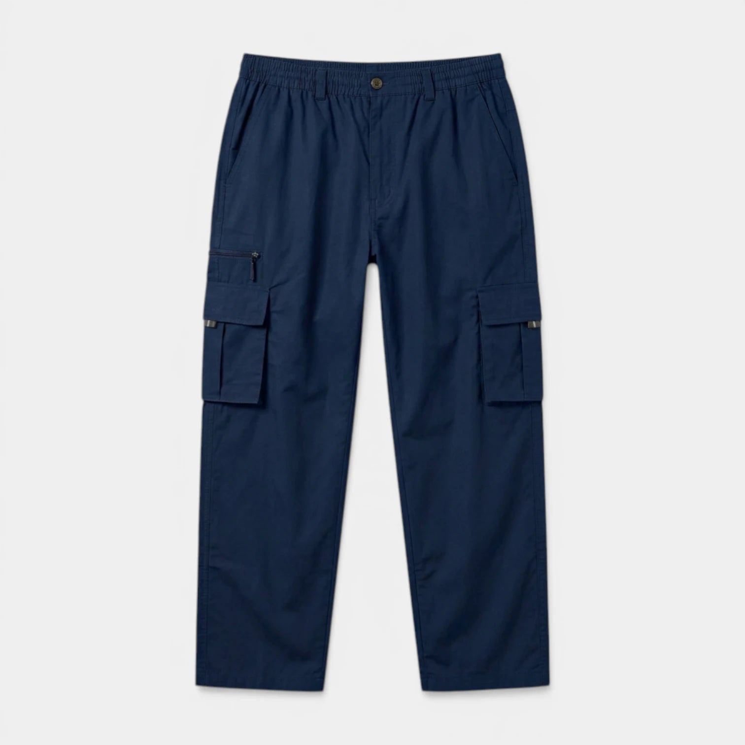 Cargo Pants Regular Fit Button Waist Multi Pocket for Men