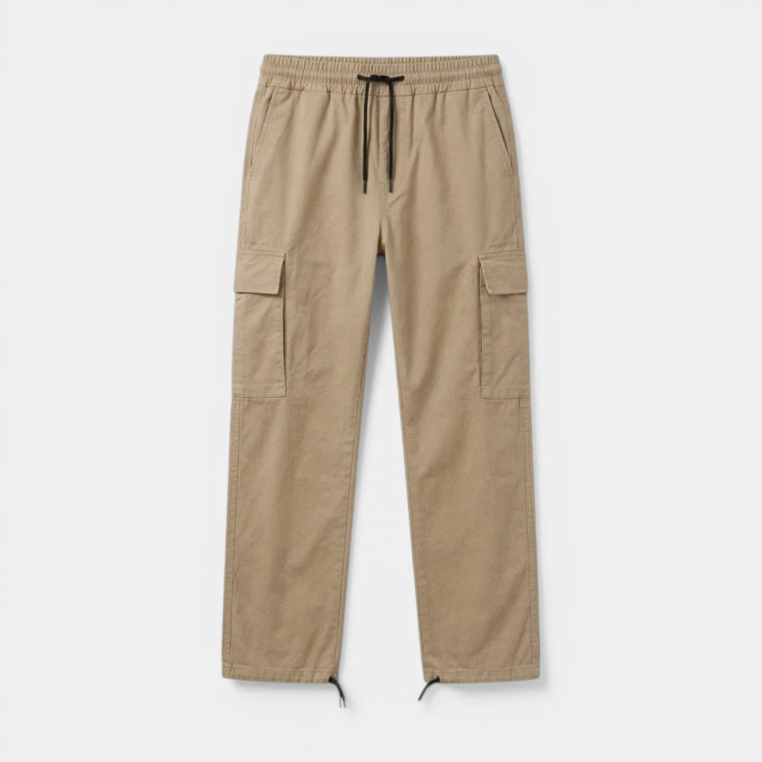 Cargo Pants Straight Fit Drawstring Waist Utility for Men
