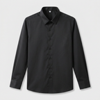 Wrinkle Resistant Long Sleeve Solid Shirt for Men
