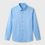 Wrinkle Resistant Long Sleeve Solid Shirt for Men