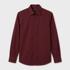 Wrinkle Resistant Long Sleeve Solid Shirt for Men